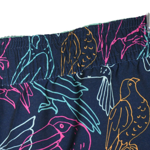 Bonobos Swim Trunks Men Large Blue Pull On Birds Tropical Pockets Board Shorts - Picture 3 of 9